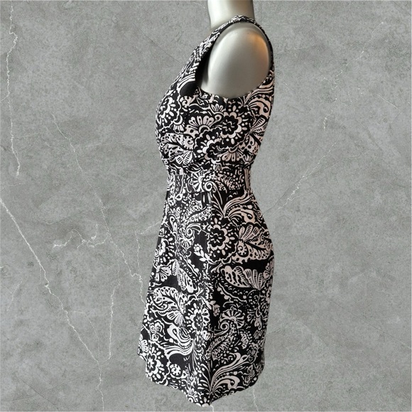 💟Kim Rogers Black and White Floral Dress - Picture 5 of 14